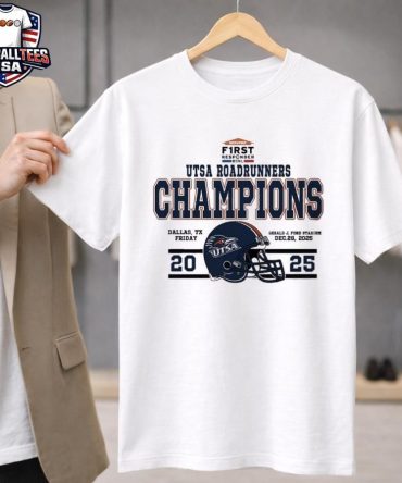 Utsa Roadrunners Football Named To Champions 2025 First Responder Bowl December Helmet Unisex Shirt