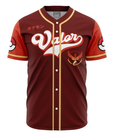 Team Valor Pokemon Baseball Jersey