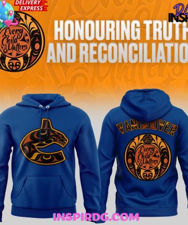 Vancouver Canucks Honouring Truth And Reconciliation Blue Hoodie
