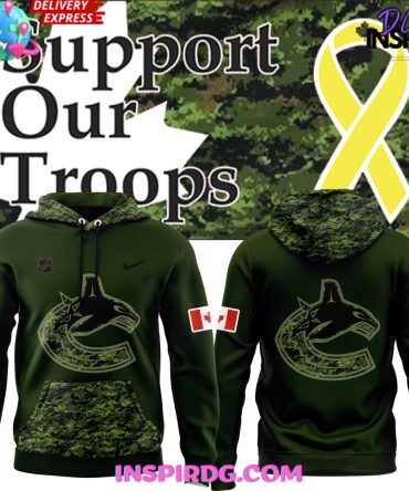 Vancouver Canucks Support Our Troops Special Hoodie