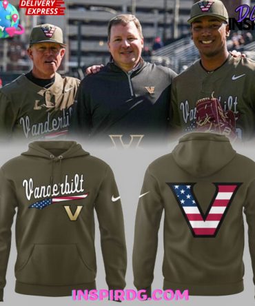 Vanderbilt Commodores Baseball 2025 Military All Over Print Hoodie, 3D Hoodie