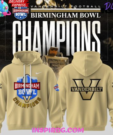 Vanderbilt Commodores Birmingham Bowl Champions Special All Over Print Hoodie, 3D Hoodie