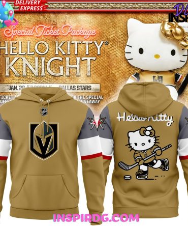Vegas Golden Knights X Hello Kitty 2024 Special Hoodie
