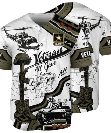 Patriotic U.S. Army Veteran Shirt - Honor & Pride Design , All Gave Some, Some Gave All Tribute Tee