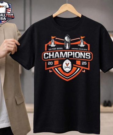 Virginia Cavaliers 2025 Gator Bowl Champions Trophy Unisex Shirt