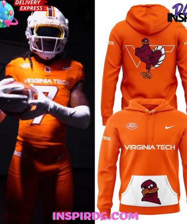 Virginia Tech Hokies Football 2024 Orange Hoodie