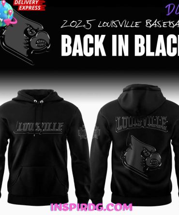 Louisville Cardinals Back In Black 2025 All Over Print Hoodie