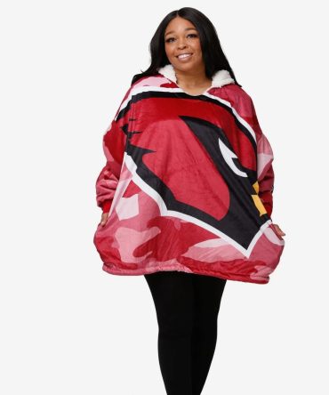 Arizona Cardinals Red Camo Blanket Hoodie Hoodie Blanket
