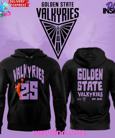 Wnba Golden State Valkyries Est 2025 Black Hoodie