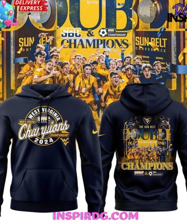 Wvu Men’S Soccer Sun Belt Champions 2024 Hoodie