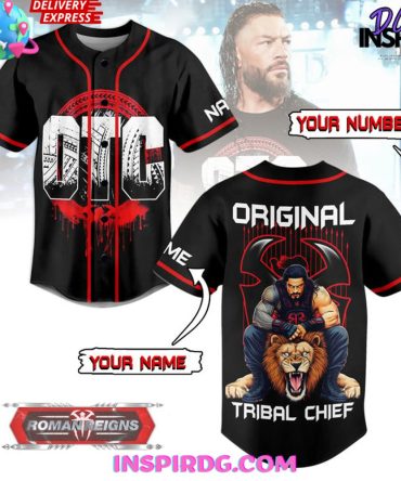 Wwe Roman Reigns Original Tribal Chief Baseball Jersey