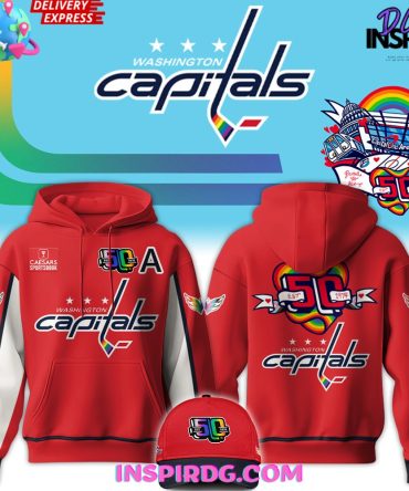 Washington Capitals 50Th Anniversary Pride Edition Hoodie