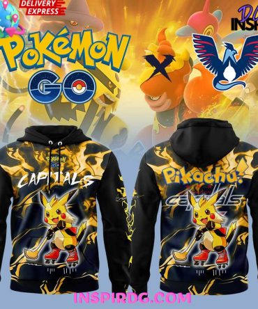 Washington Capitals Pokémon Go Special All Over Print Hoodie, 3D Hoodie