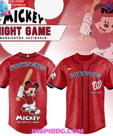 Washington Nationals X Mickey Night Game Special Baseball Jersey