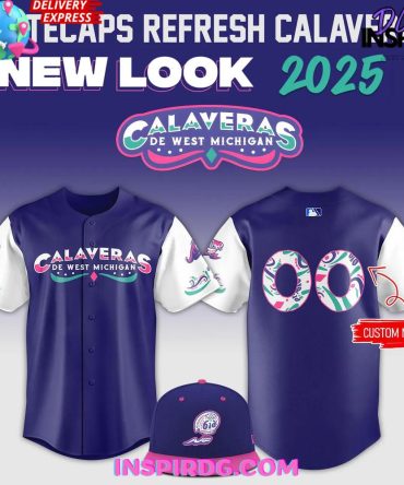 West Michigan Whitecaps 2025 Calaveras De West Michigan Baseball Jersey