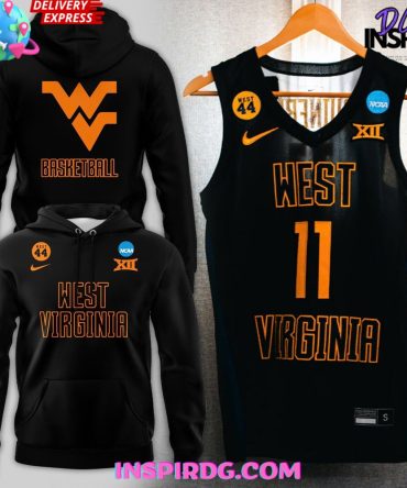 West Virginia Mountaineers Basketball Dark Mode 2025 All Over Print Hoodie