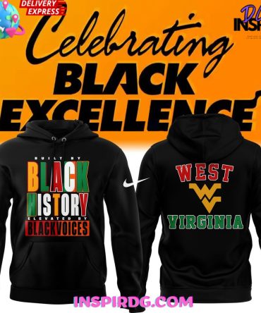 West Virginia Mountaineers Black Excellence 2025 Black All Over Print Hoodie, 3D Hoodie