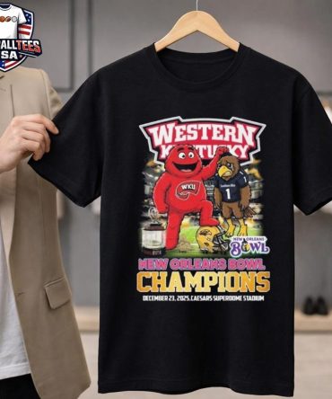 Western Kentucky New Orleans Bowl Champions 2025 Mascot Vintage Unisex Shirt