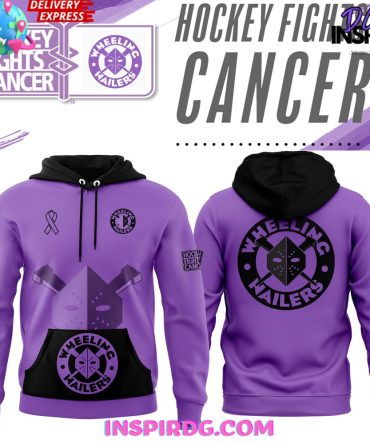Wheeling Nailers Hockey Fights Cancer 2024 Hoodie