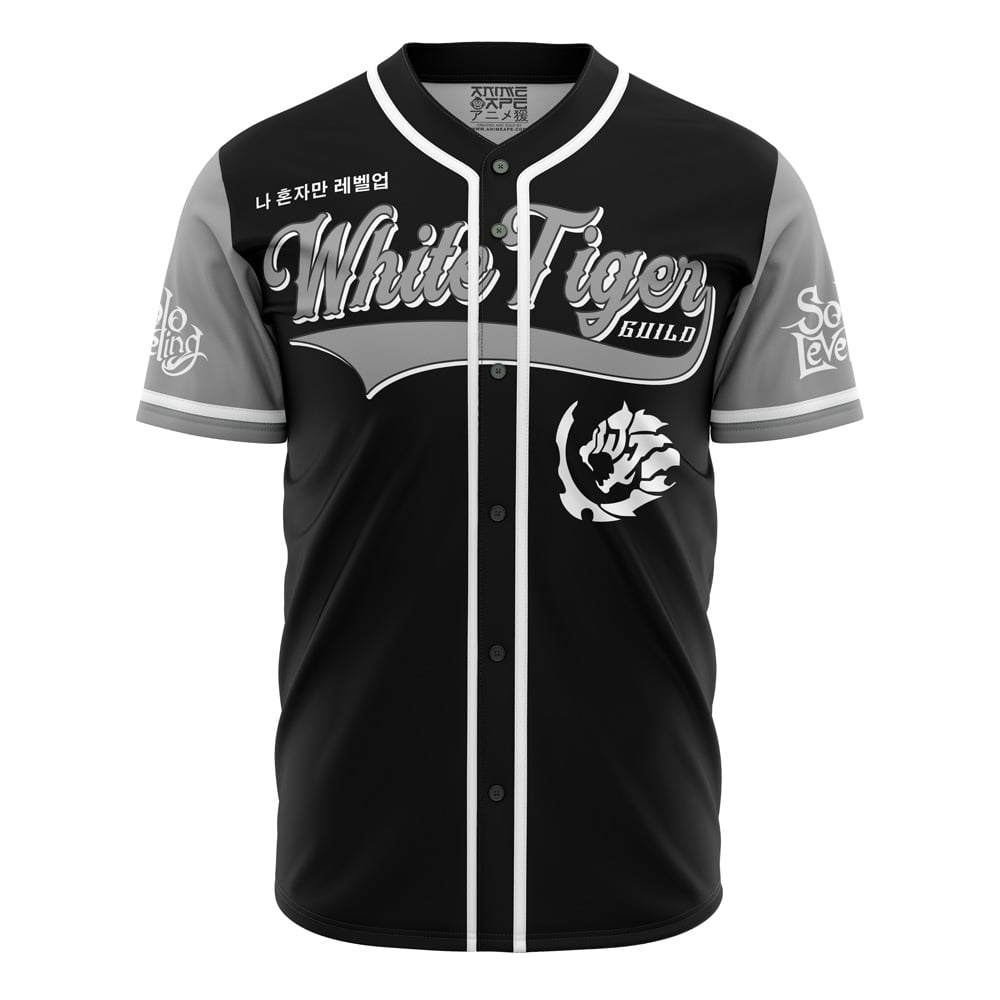 White Tiger Guild Solo Leveling Baseball Jersey