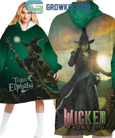 Wicked For Good Team Elphaba Oodie Hoodie Blanket