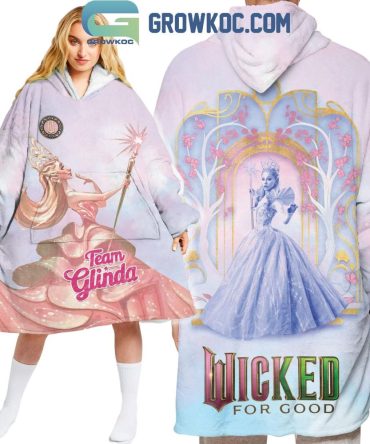 Wicked For Good Team Glinda Oodie Hoodie Blanket