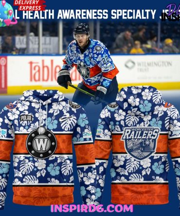 Worcester Railers X Mental Health Awareness Specialty All Over Print Hoodie, 3D Hoodie