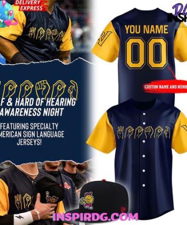 Worcester Red Sox 2025 Deaf & Hard Of Hearing Awareness Night Jersey