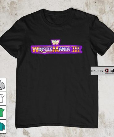 Wrestlemania Iii Ripple Junction Logo Retro Shirt