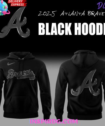 Atlanta Braves Back In Black Special All Over Print Hoodie