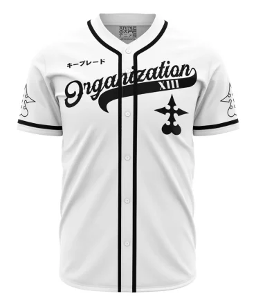 Xemnas Organization Xiii Kingdom Hearts Baseball Jersey