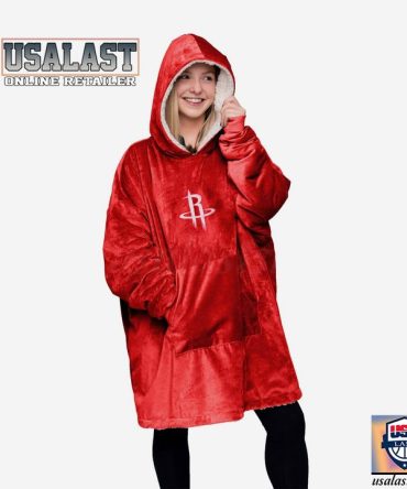 Houston Rockets Nba Blanket Hoodie Hoodie Blanket