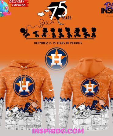 Houston Astros 75Th Anniversary Of Peanuts Special All Over Print Hoodie, 3D Hoodie