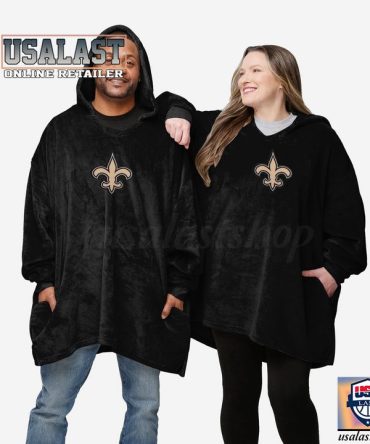 New Nfl New Orleans Saints Lightweight Blanket Hoodie Hoodie Blanket