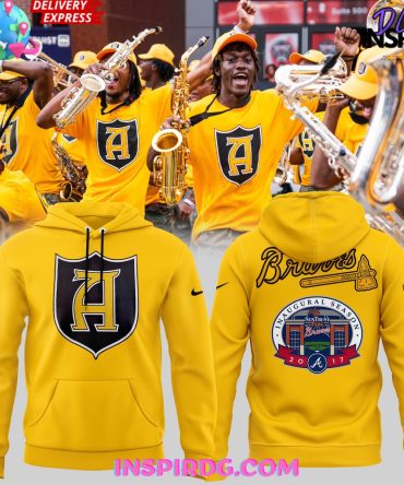 Yellow Atlanta Braves Inaugural Season 2017 Hoodie