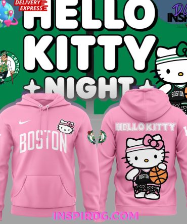 Boston Celtics X Hello Kitty Limited Edition Pink Hoodie