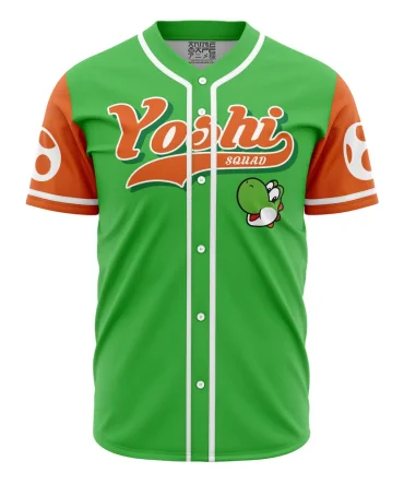 Yoshi Squad Mario Bros Baseball Jersey