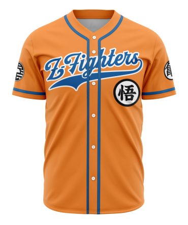Dragon-Inspired Z-Fighters Baseball Jersey - Vibrant Orange, Premium Quality For Fans