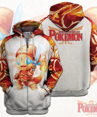 Legend Of Zelda Pokemon Shirt Charmander Fire Link T-Shirt Legend Of Zelda Hoodie Legend Of Zelda
