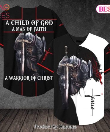 Christian Warrior Baseball Jersey - Faith Armor Apparel For Believers , Haotees