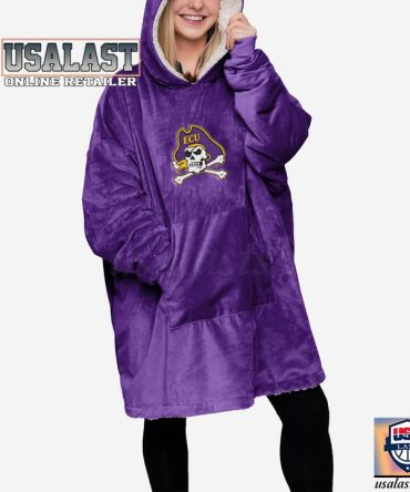 Ncaa East Carolina Pirates Blanket Hoodie Hoodie Blanket