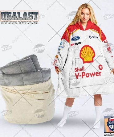 Personalized V8 Supercars Dick Johnson Racing Blanket Hoodie Hoodie Blanket