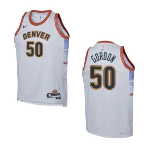 Youth Denver Nuggets 2022-23 City Edition Aaron Gordon Grey Jersey - Alzaintravels
