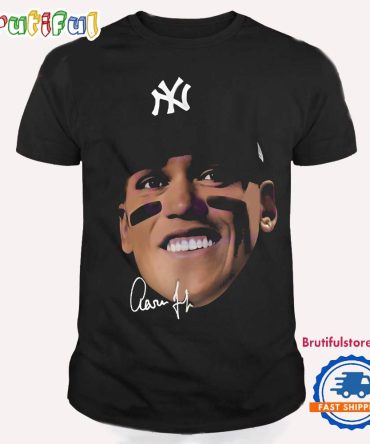 Aaron Judge Signature Big Face New York Yankees Players T Shirt