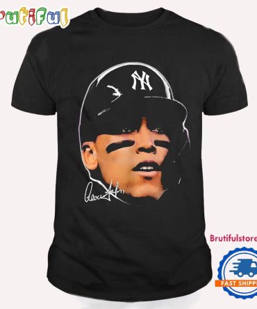 Aaron Judge Yankees Big Face Signature T Shirt