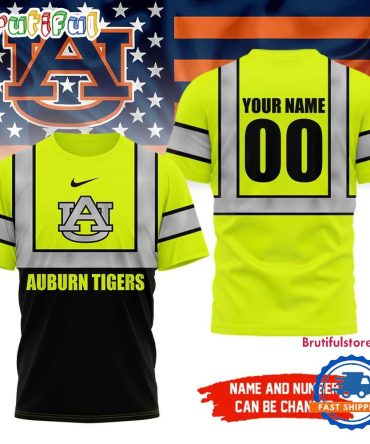 Auburn Tigers Ncaa Hi Vis Safety Unisex 3D Shirt