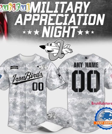 Aberdeen Ironbirds Military Appreciation Night 2025 Baseball Jersey