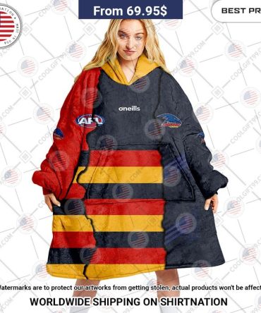 Adelaide Crows Mix Hoodie Blanket