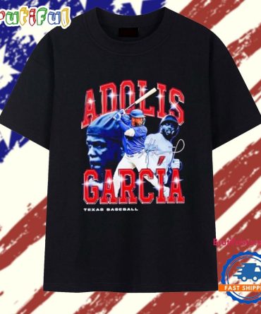 Adolis Garcia Triple Player Signature Texas Rangers T Shirt