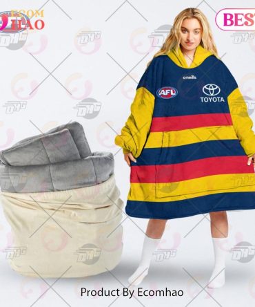 Afl Jersey Adelaide Football Club Oodie Blanket Hoodie Snuggie Hoodies - Personalize Your Own New & Retro Sports Jerseys